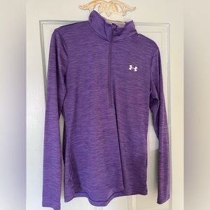 Womens purple Under Armour half zip